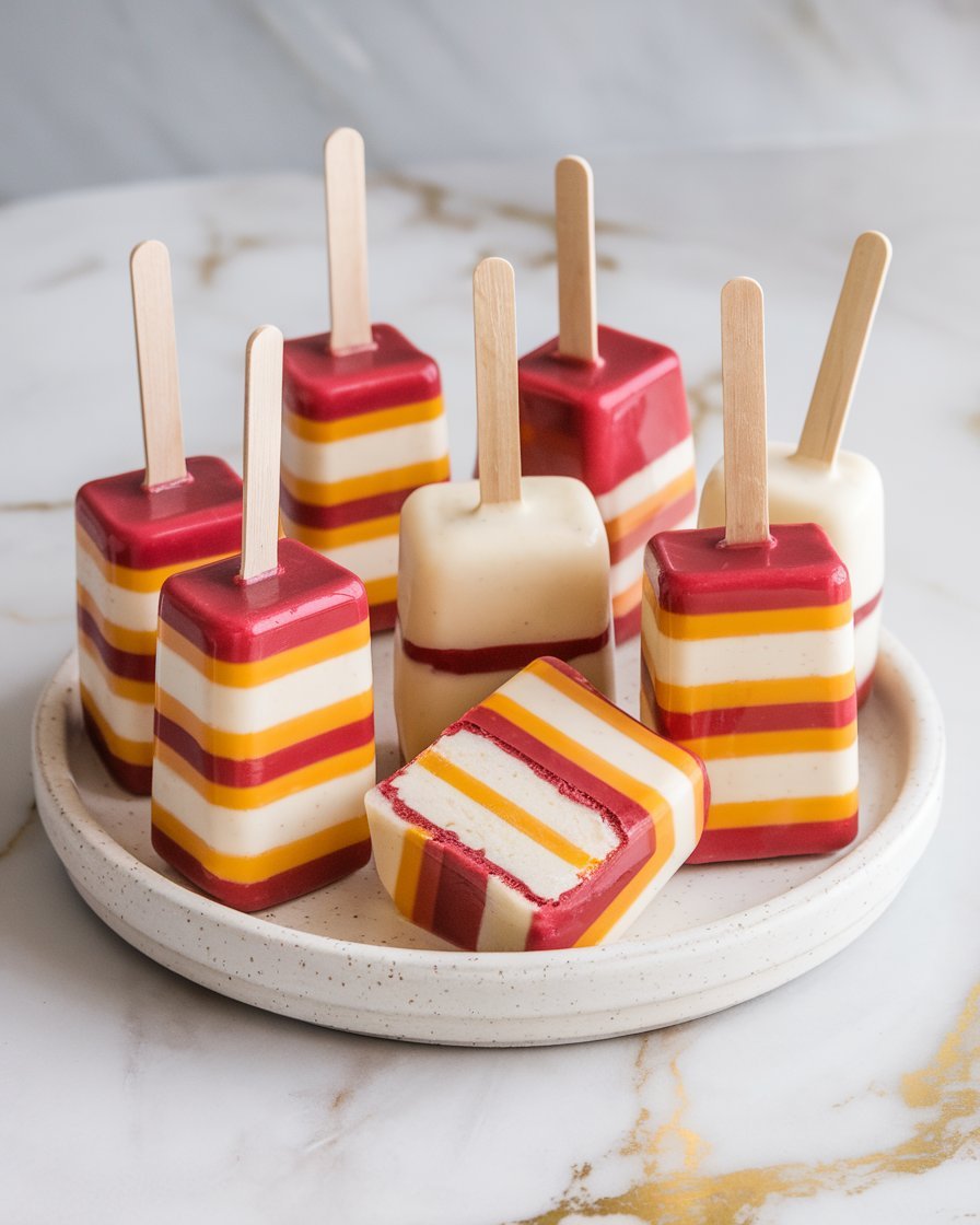 Creamy Homemade Jello Pudding Pops Recipe - recipedrizzle.com